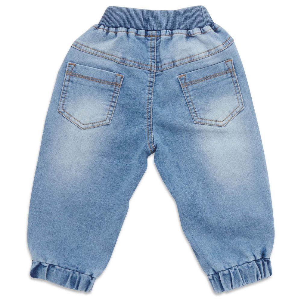 Little Kangaroos - Baby Boy's Denim Joggers - Faded Blue