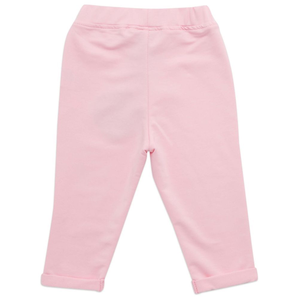 Little Kangaroos - Baby Girl's Leggings - Baby Pink