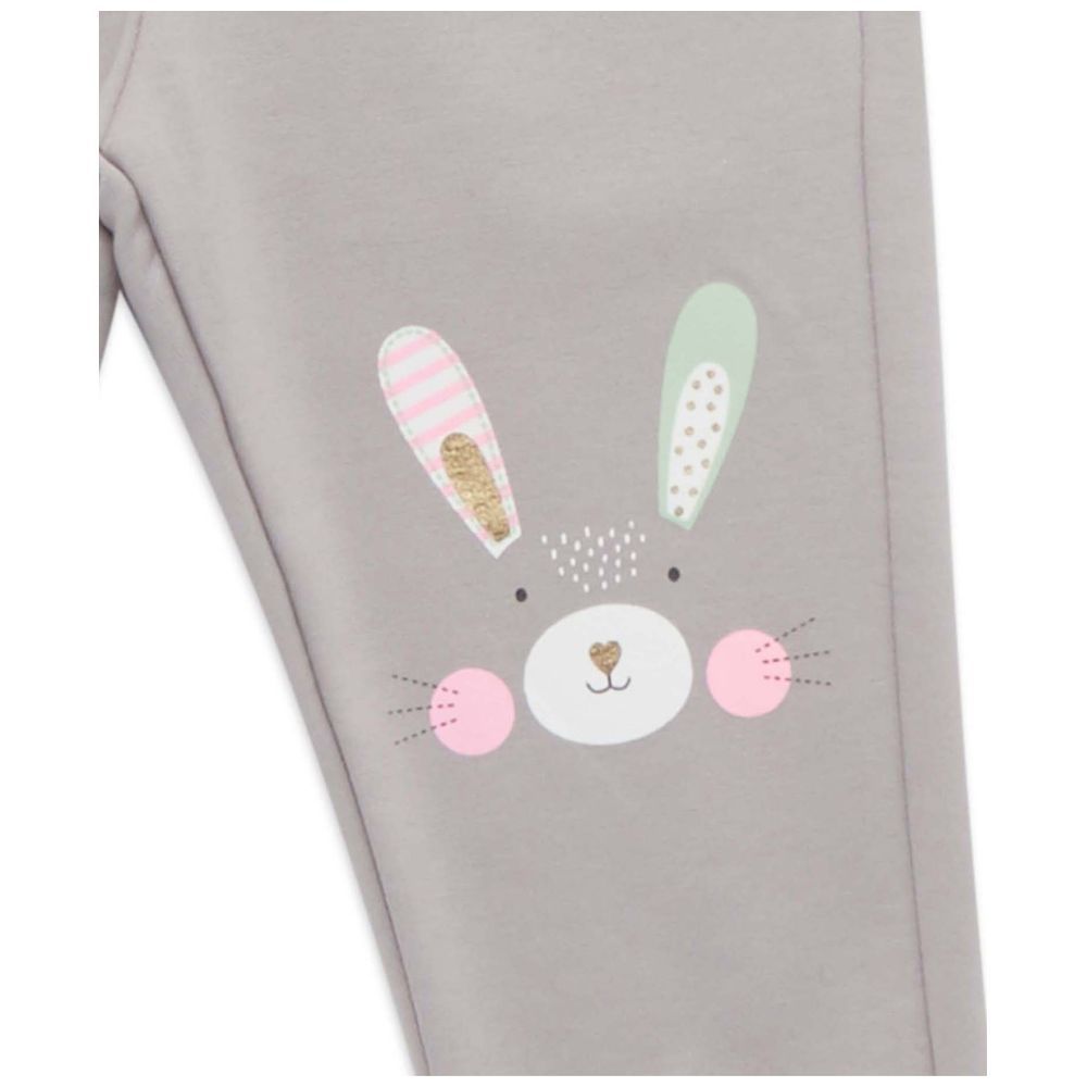 Little Kangaroos - Baby Girl's Leggings - Grey