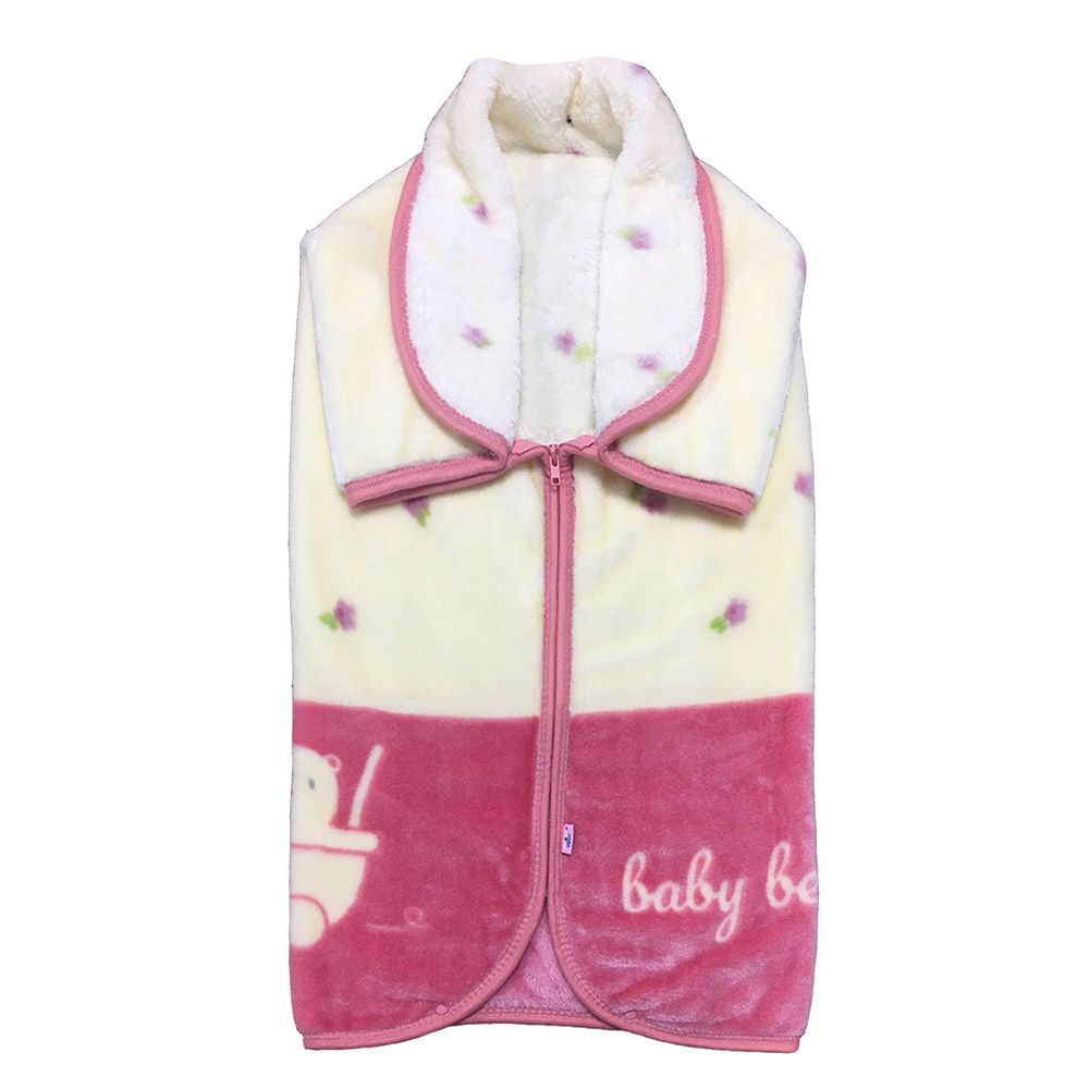 Smart Baby - Baby Girl Baby Bear Swaddling Blanket - Pink