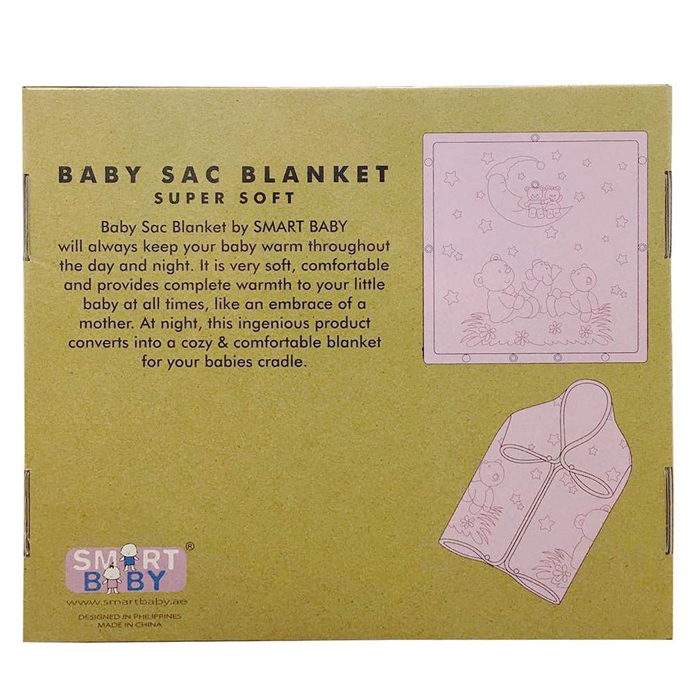 Smart Baby - Baby Girl Swaddling Blanket - Pink