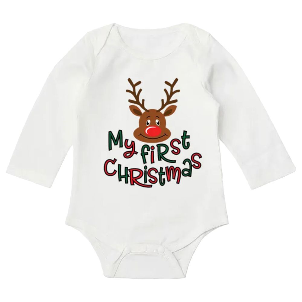 Highland - My First Christmas Bodysuit - White