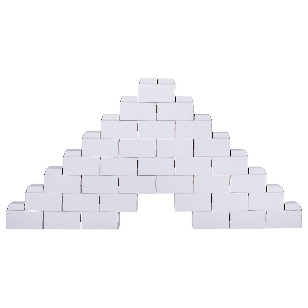 Rikbits - Big Interlocking Building Blocks Kit - 52pcs - White