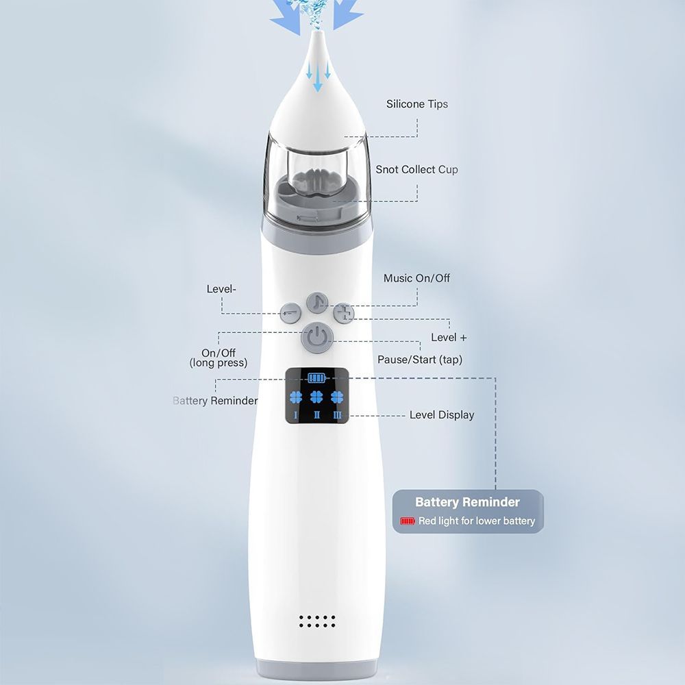 Purelements - Electric Nasal Aspirator USB Rechargeable - White