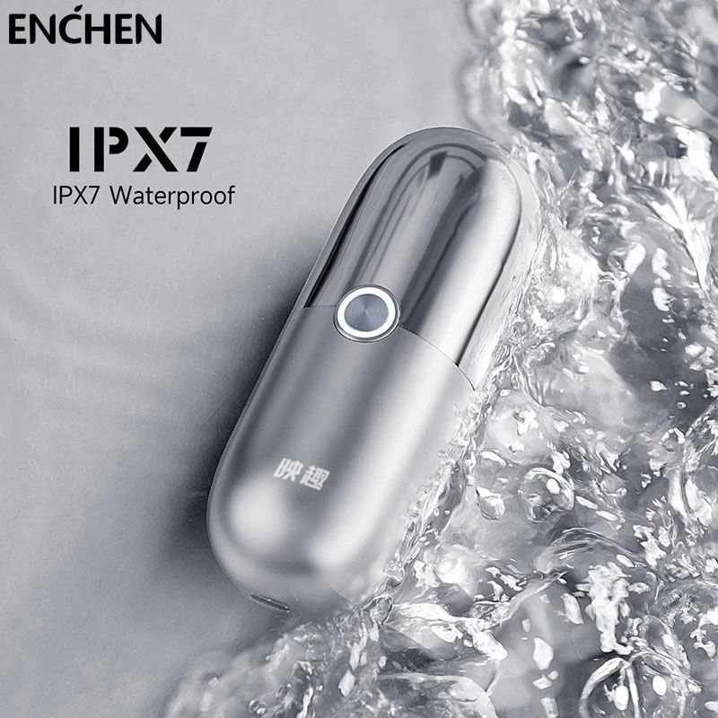 Enchen - X5 Electric Portable Dry And Wet Shaver With Anti Pinch Beard - Silver