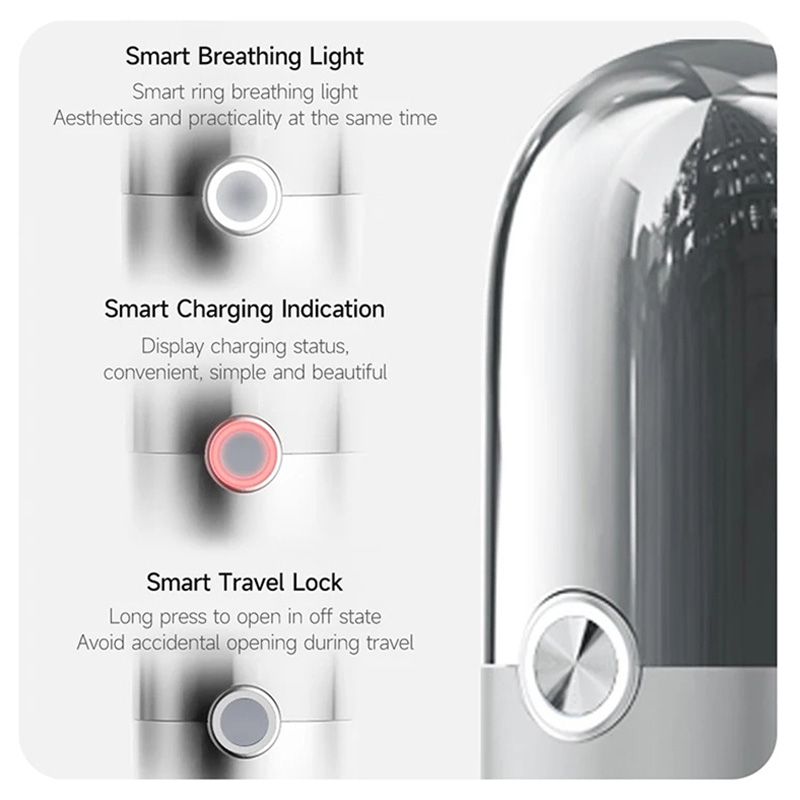 Enchen - X5 Electric Portable Dry And Wet Shaver With Anti Pinch Beard - Silver