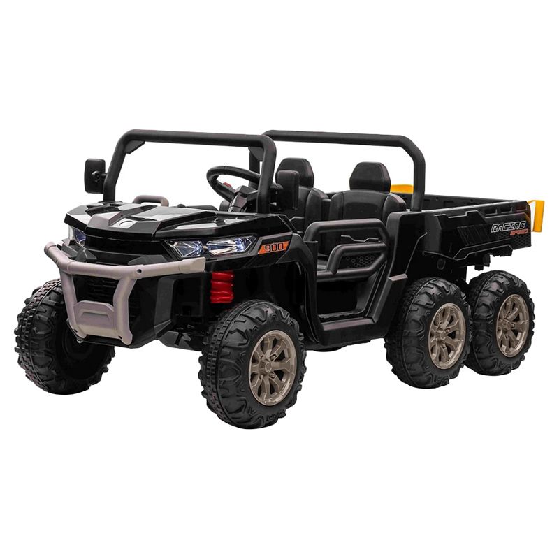 Megastar - Electric 6-Wheel Ride On Dumper Truck - Black - 24V