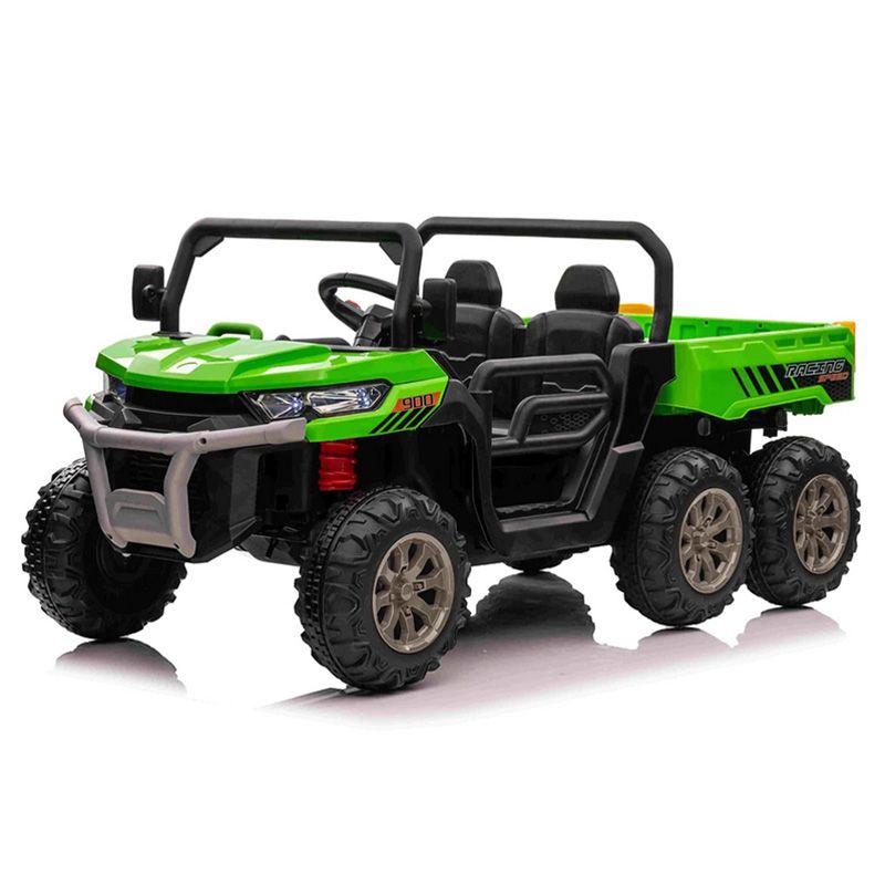 Megastar - Electric 6-Wheel Ride On Dumper Truck - Green - 24V