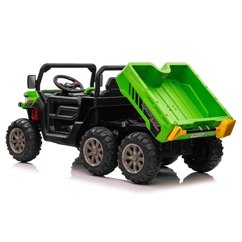 Megastar - Electric 6-Wheel Ride On Dumper Truck - Green - 24V