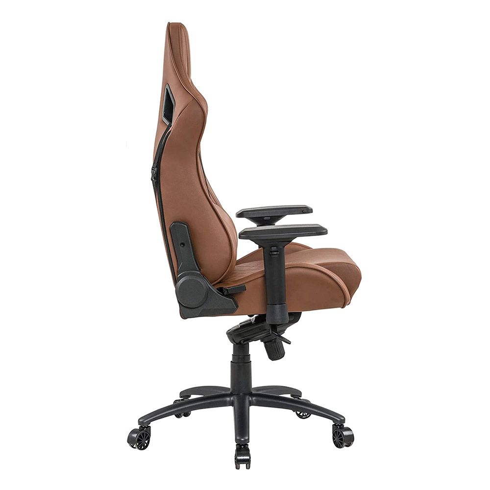 XFX - Faux Leather Multi-Purpose Ergonomic Gaming Chair - Cognac