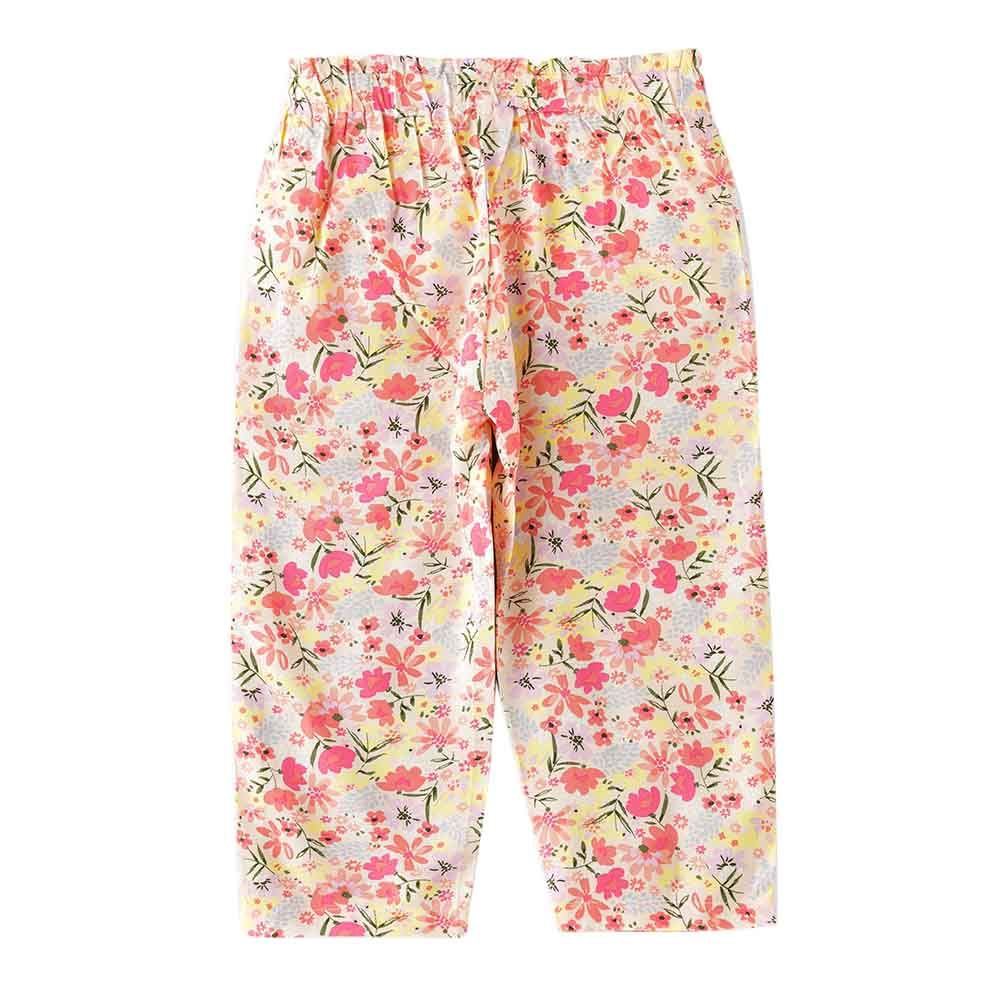 Jelliene - Breezy Blooms Flowy Viscose Pants