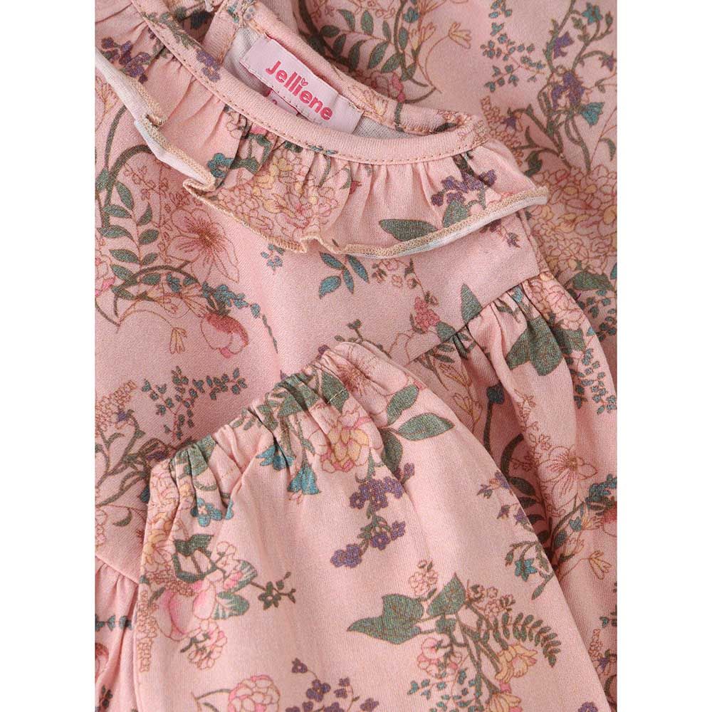 Jelliene - Girls Floral Comfortable Cotton Dress