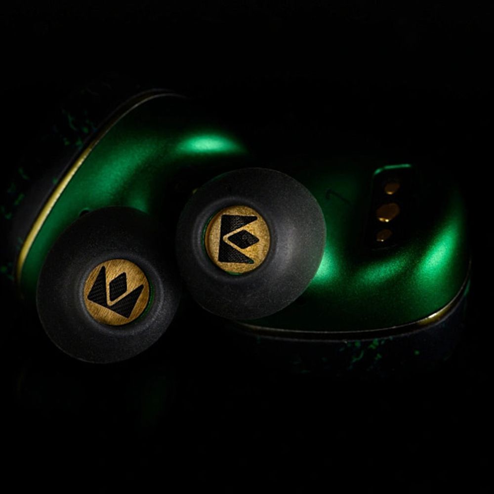 Noble - Audio FoKus Rex5 Wireless Ear Buds - Black/Green