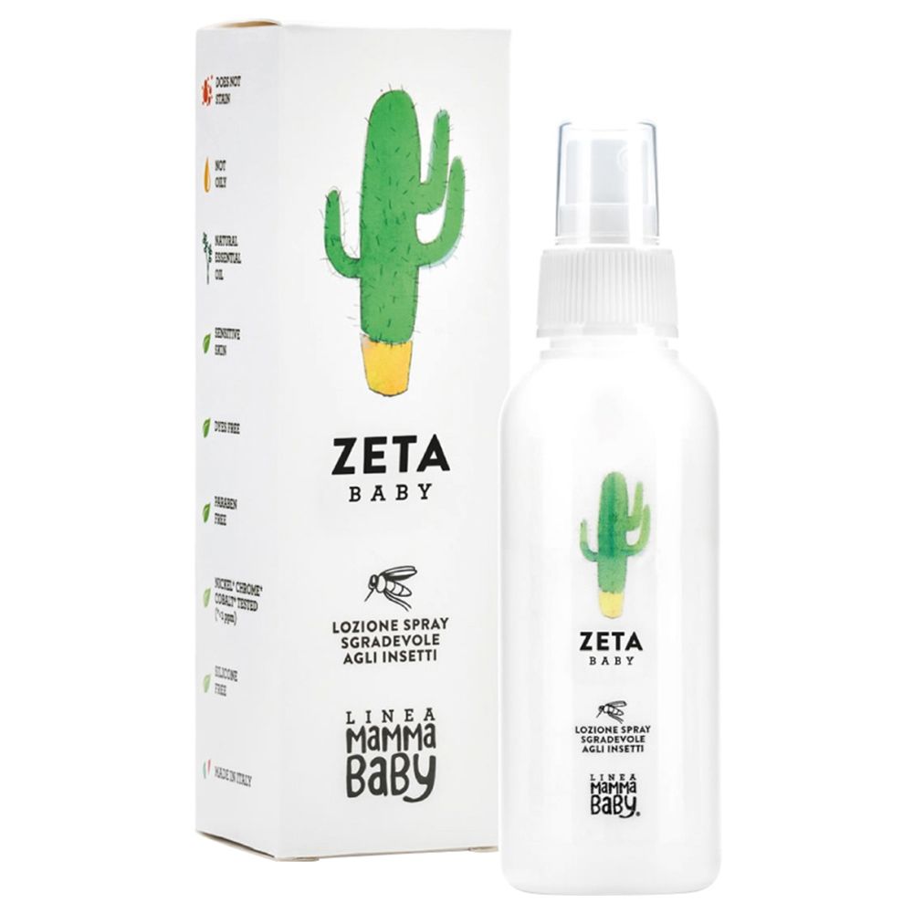 Linea MammaBaby - Baby Zeta Insect Repellant Lotion Spray - 100 ml