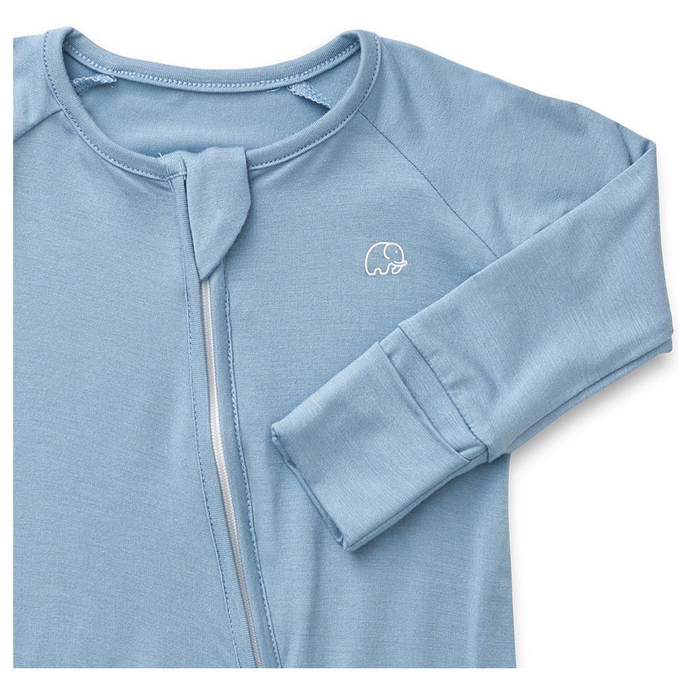 Anvi Baby - Organic Zipper Sleepsuit - Celestial Blue