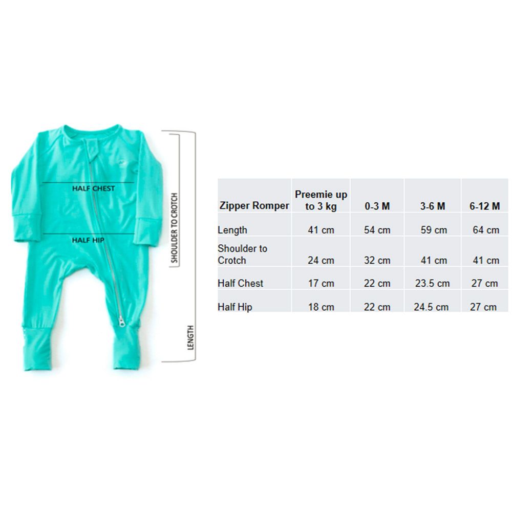 Anvi Baby - Organic Zipper Sleepsuit - Dark Green