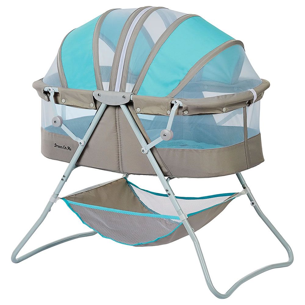 Dream On Me - Karley 3-in-1 Portable Baby Bassinet - Blue & Grey