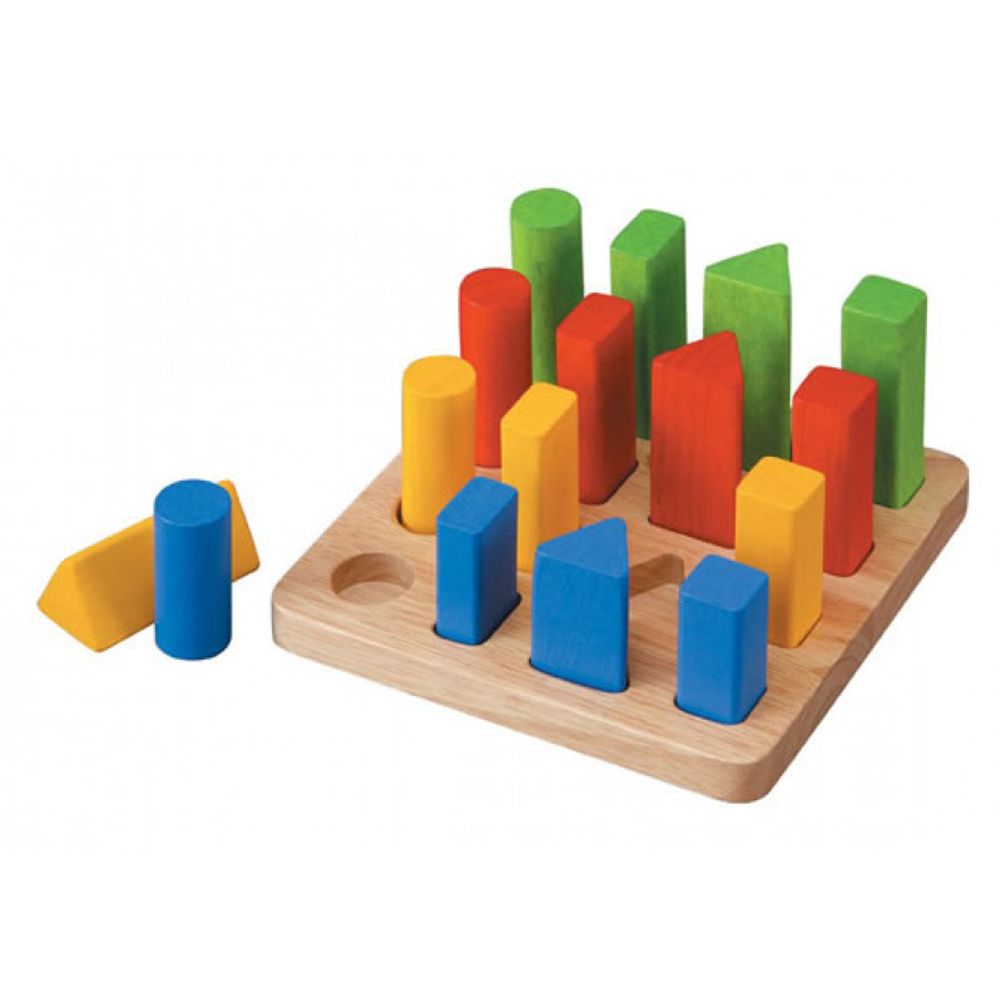 Plan Toys - Geometric Peg Board