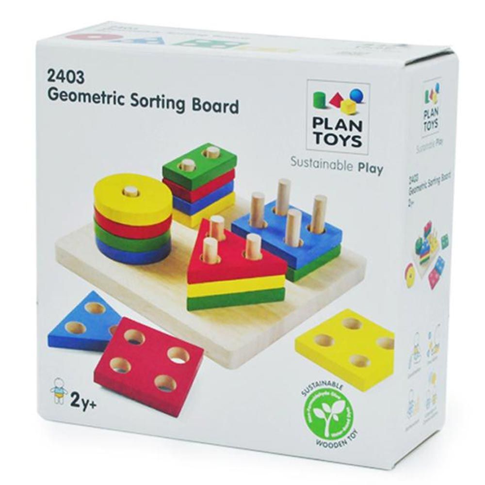 Plan Toys - Geometric Sorting Board