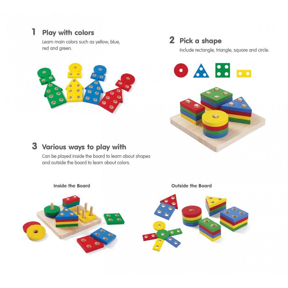 Plan Toys - Geometric Sorting Board