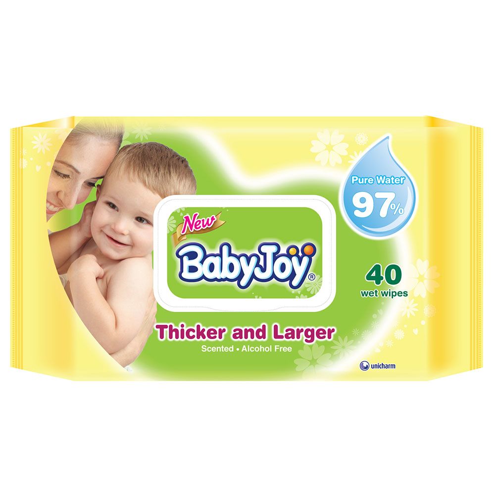 Babyjoy - Thick And Larger Wet Wipes Regular - Pack of 40