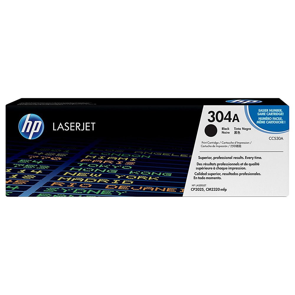 HP - 304A Color LaserJet Toner Cartridge - Black