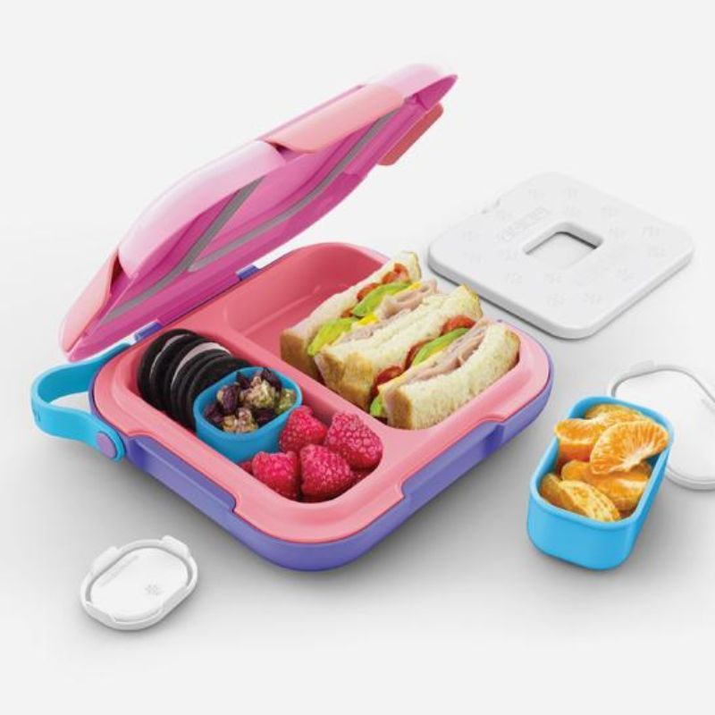 Zoku - 2 Compartments Neat Bento - Pink