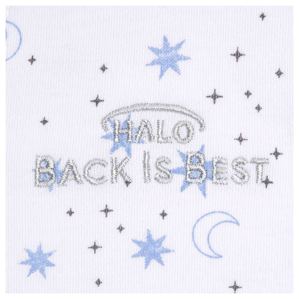 Halo - 100% Cotton Sleep sack Swaddle - Midnight Moons Blue