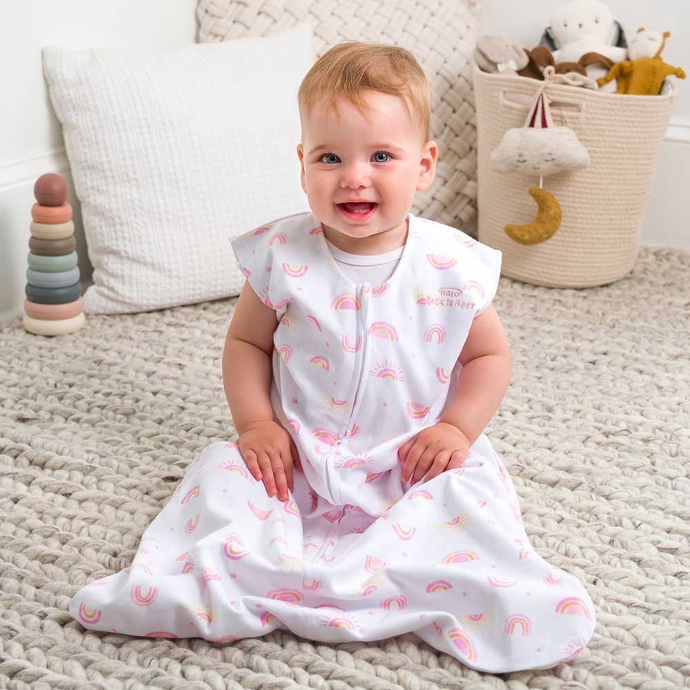 Halo - 100% Cotton Sleep sack Sleeping Bag - Sunshine Rainbows