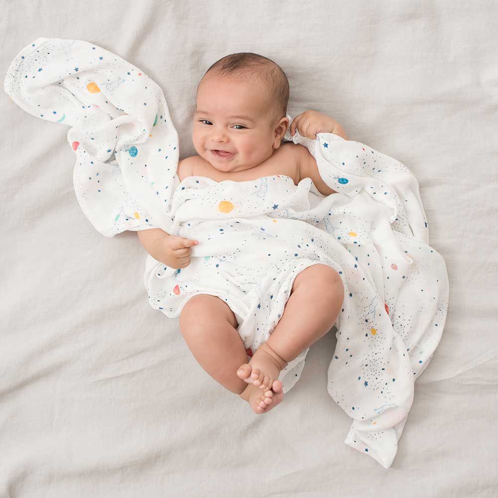 Aden + Anais - Silky Soft Large Swaddles - Pack of 3 - Stargaze - Package May Vary