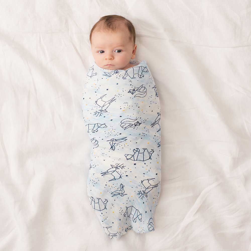 Aden + Anais - Silky Soft Large Swaddles - Pack of 3 - Stargaze - Package May Vary