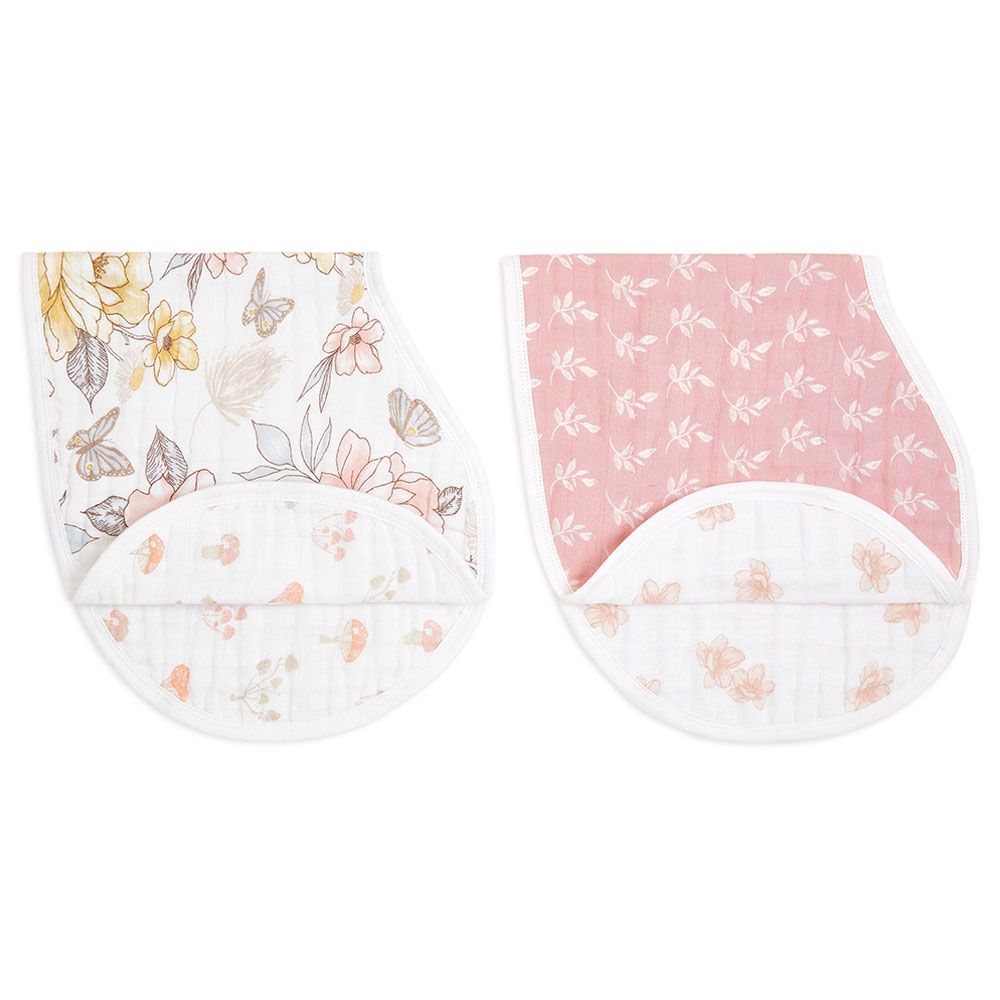 Aden + Anais - Organic Muslin Burpy Bib - Pack of 2 - Earthly