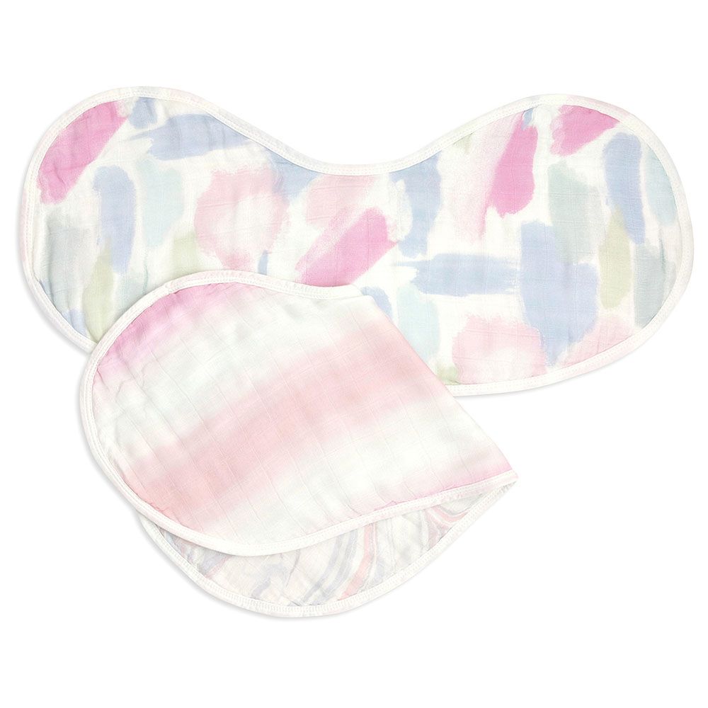 Aden + Anais - Silky Soft Burpy Bib - Pack of 2 - Florentine