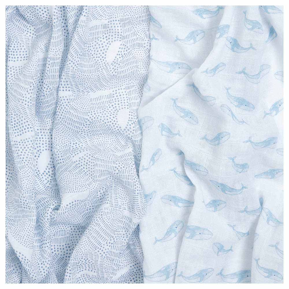 Aden + Anais - Cotton Muslin Large Swaddles - Pack of 2 - Oceanic