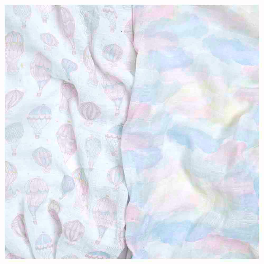 Aden + Anais - Muslin Large Swaddles - Pack of 2 - Above The Clouds