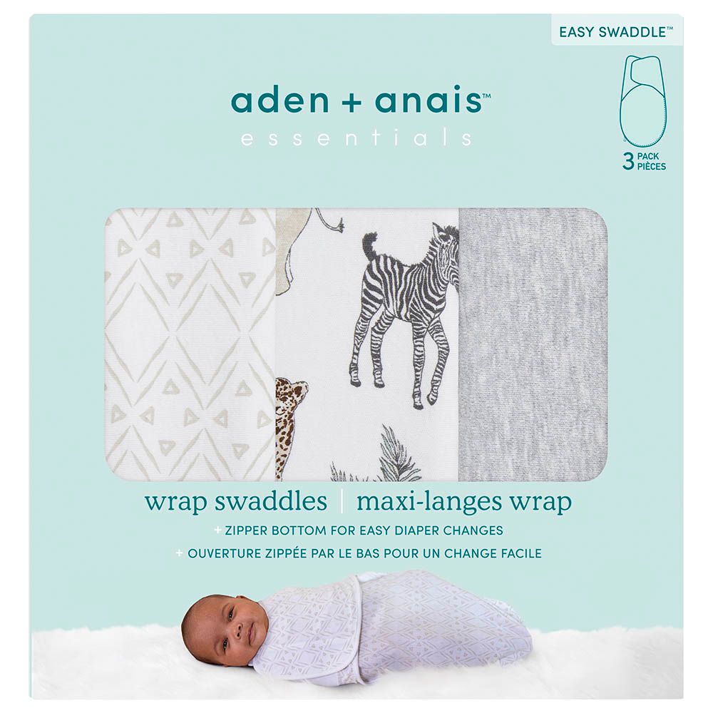 Aden + Anais - Essentials Easy Swaddle Wrap - Pack of 3