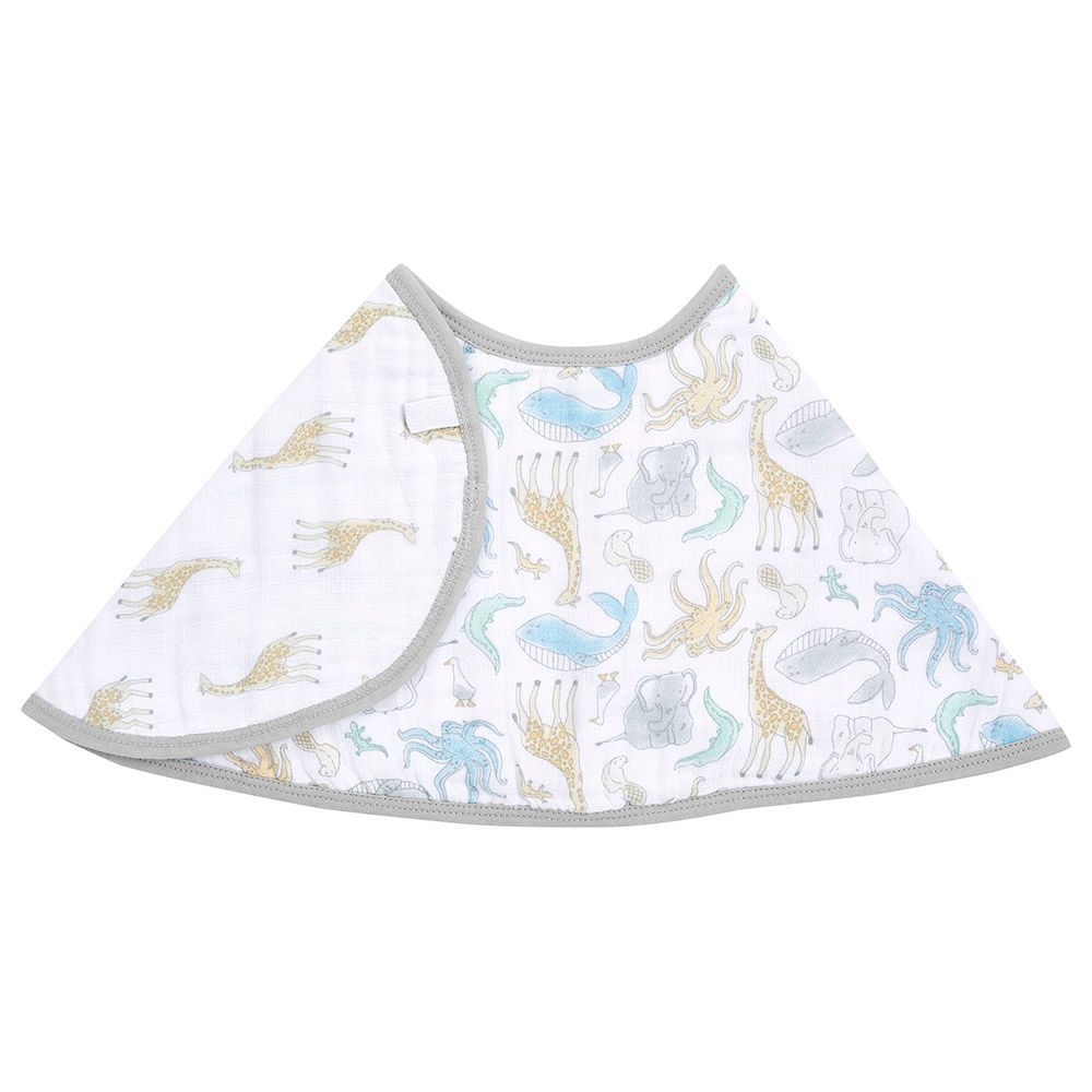 Aden + Anais - Essentials Cotton Baby Burpy Bib - Natural History