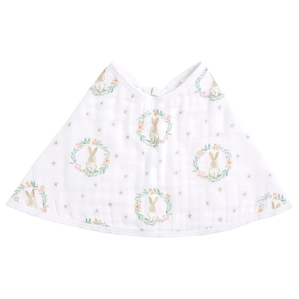 Aden + Anais - Essentials Muslin Baby Burpy Bib - Blushing Bunnies