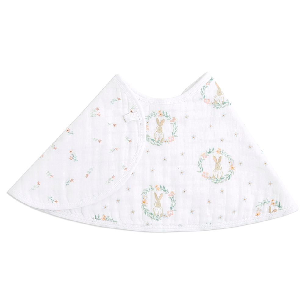 Aden + Anais - Essentials Muslin Baby Burpy Bib - Blushing Bunnies