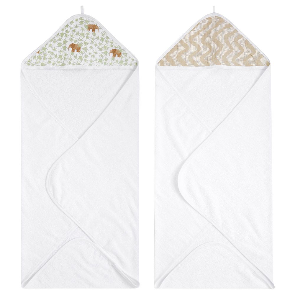 Aden + Anais - Essentials Hooded Towel - Pack of 2 - Tanzania