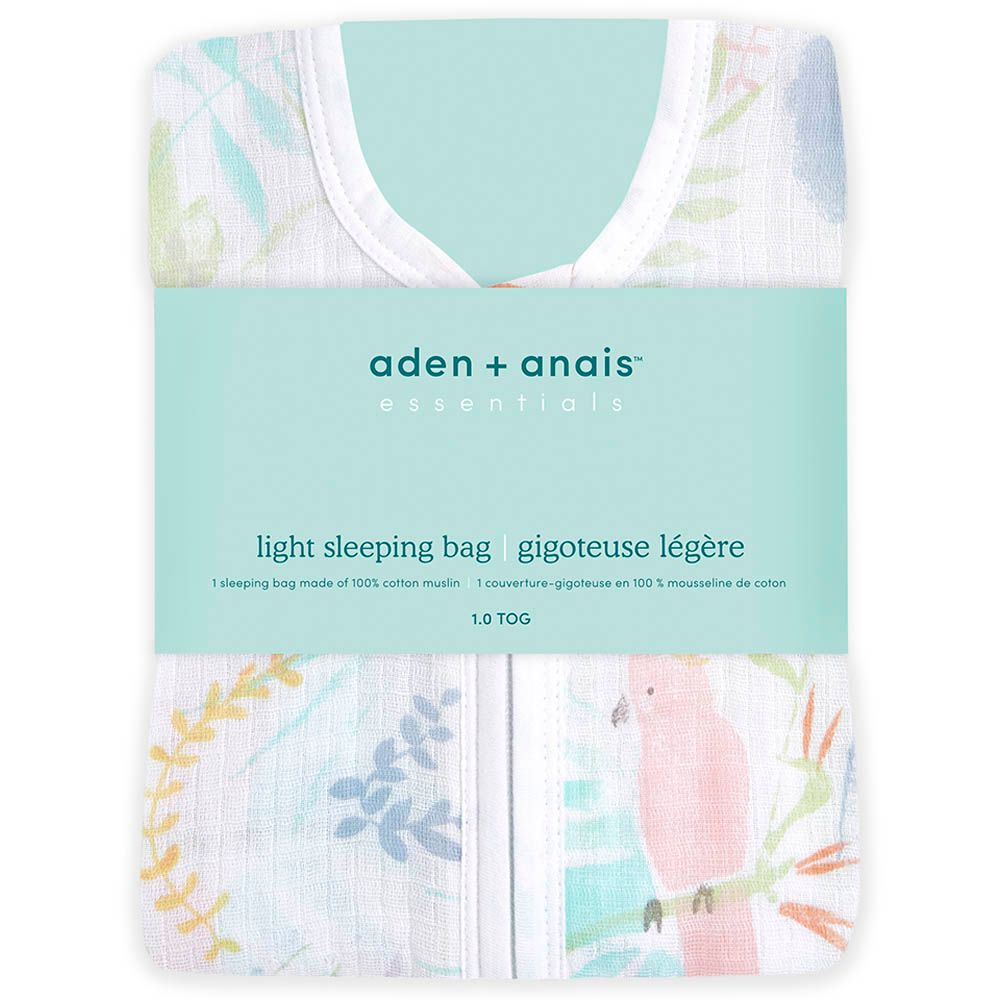 Aden + Anais - Cotton Muslin - Light Sleeping Bag - Tropicalia - (0-6m)