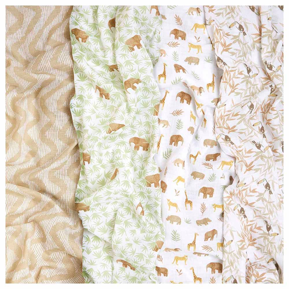 Aden + Anais - Muslin Swaddle Blanket - Pack of 4 - Tanzania