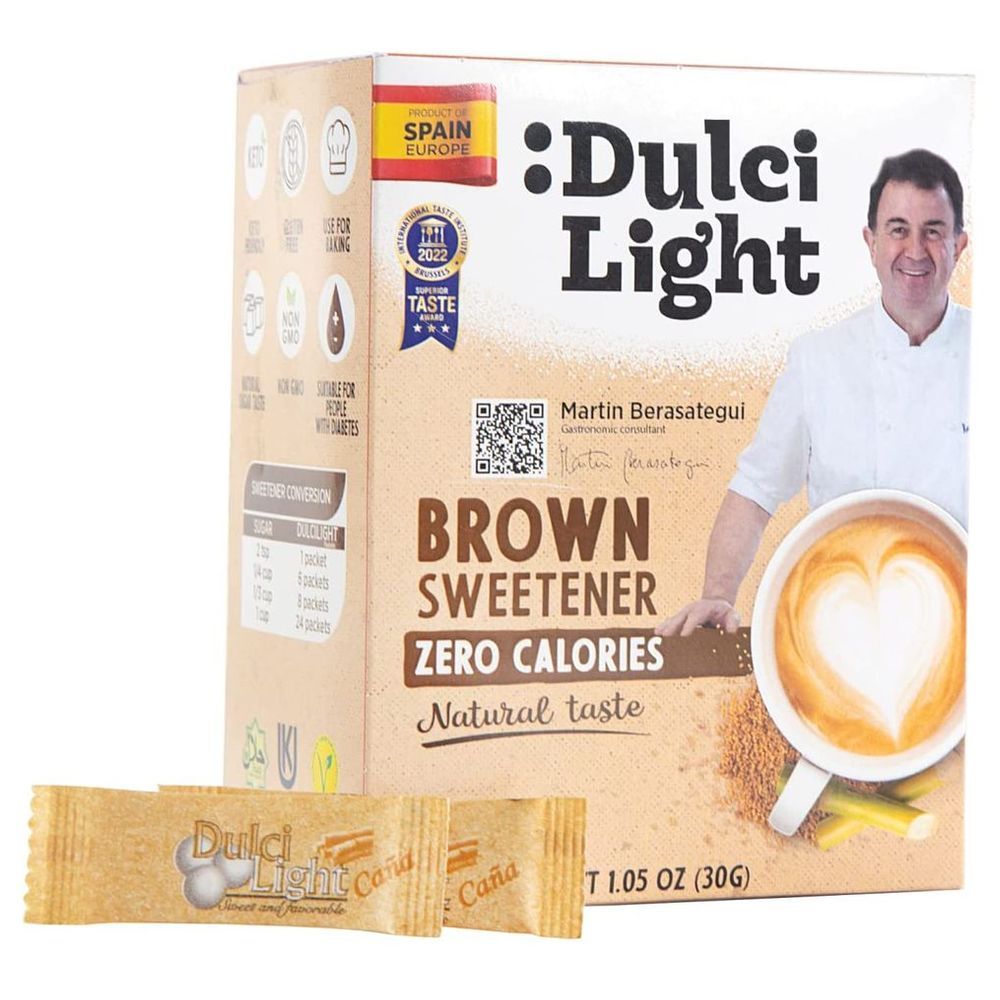 Food Factor - Dulci Light Brown Sweetener Sticks 0.6g - 50's