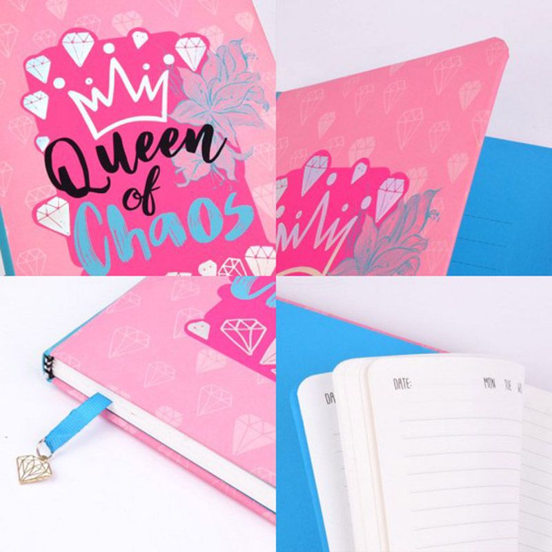 Doodle - Queen of Chaos A5 Notebook - Pink