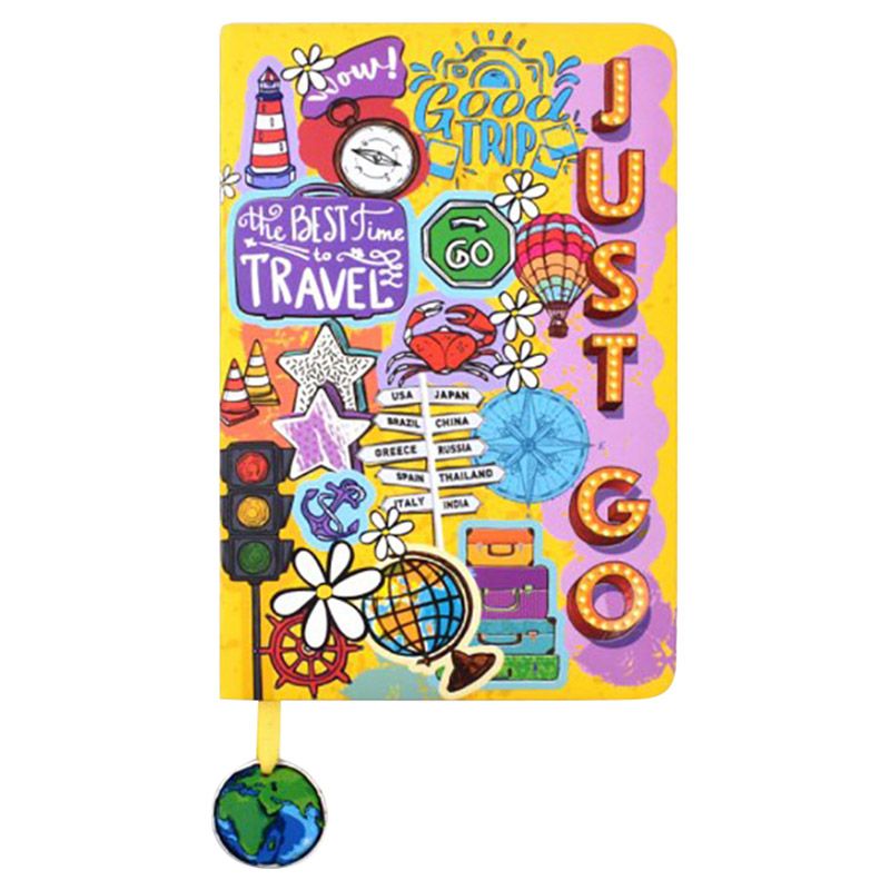 Doodle - Good Trip Travel A5 Diary - Yellow