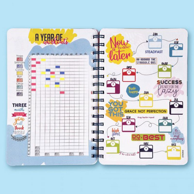 Doodle - Happiness Undated 2021 A5 Planner - Impressionist