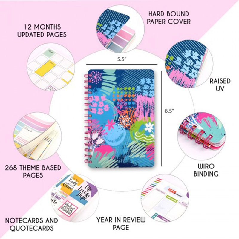 Doodle - Happiness Undated 2021 A5 Planner - Impressionist