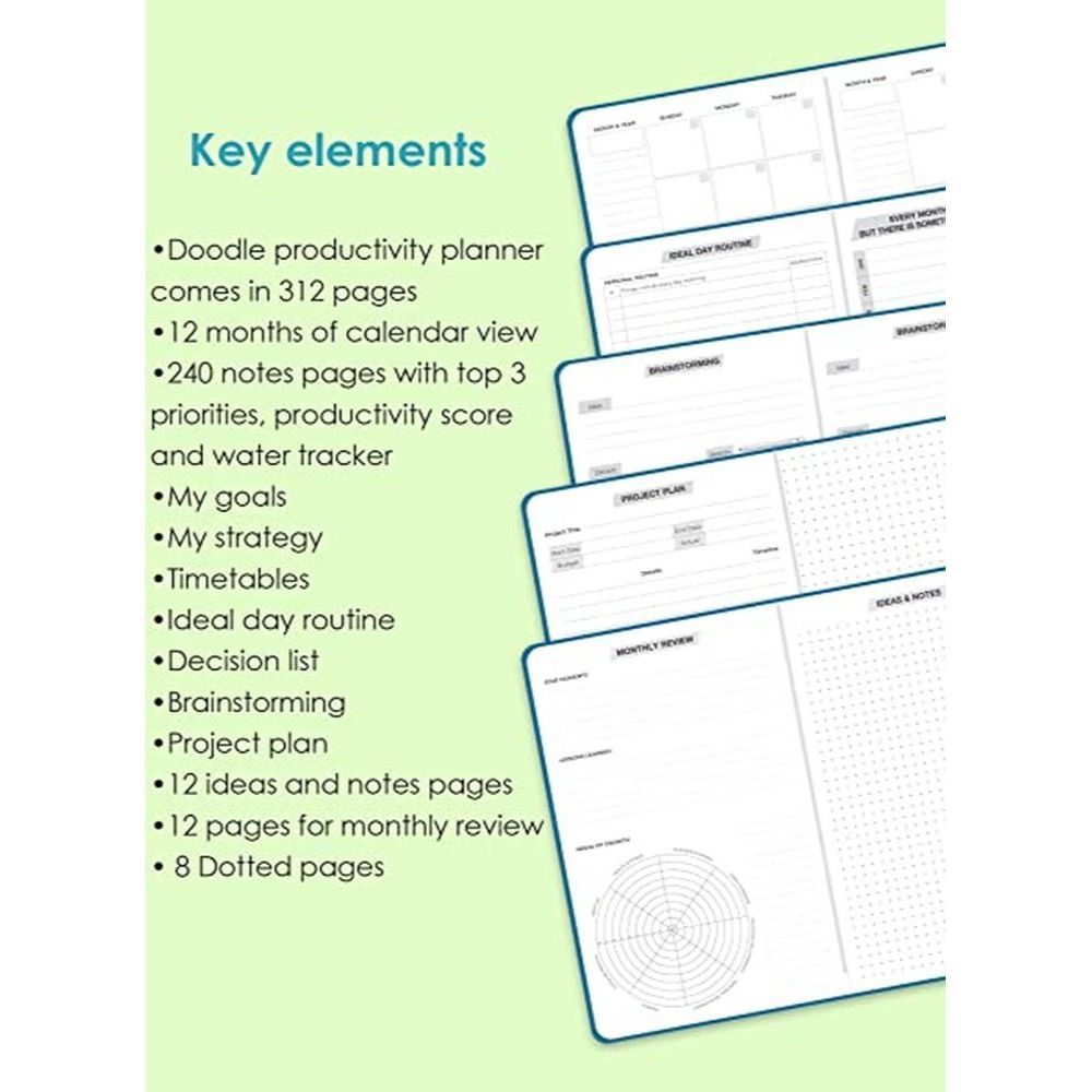 Doodle - A5 Premium Productivity Planner - Go-Getter