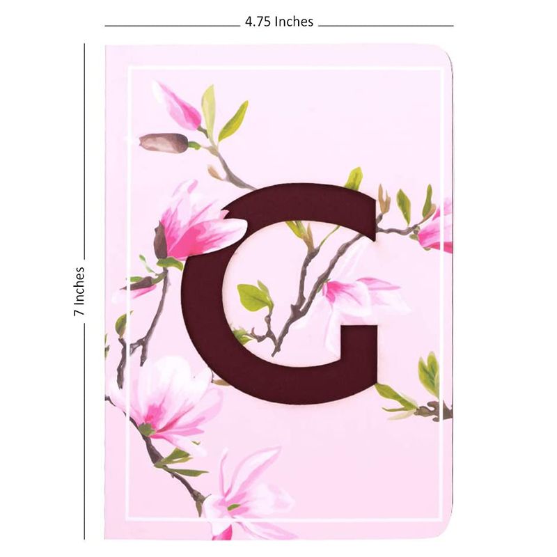 Doodle - Initial G Lasercut Soft Bound B6 Diary - Pink