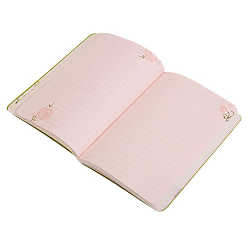 Doodle - Initial I Monogram Soft Bound B6 Diary - Pink